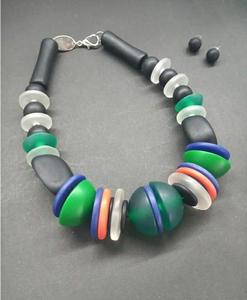 Indian Exporter Best Design Multicolour Multilayer Rexin <b>Necklace</b> with Custom Size Available at Affordable Price From India - Product Image 2