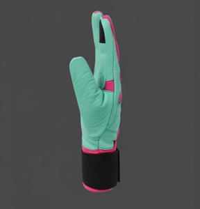 Guantes de Bateo Unisex Profesionales de Primera Calidad, Ambidiestros, con Cierre de Velcro, de Piel de Cabra Digital, con Puño Largo - Product Image 4