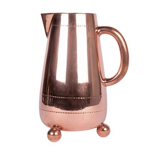 Jarra de estilista de cobre tradicional para agua potable Almacenamiento Ayurveda elegante diseño duradero cocina ecológica comedor bienestar - Product Image 6