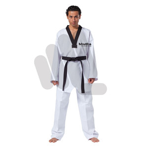 เครื่องแบบเทควันโดแบบมีคุณสมบัติตามสั่งชุดศิลปะการต่อสู้ทำจากวัสดุ2024ชุดเทควันโดสีขาวระบายอากาศได้ดี - Product Image 2