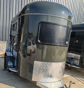 Remolque para Caballos de Carga Recta para 2 Caballos con Eje Doble de Acero Galvanizado en Caliente, Frenos Eléctricos, Capacidad de Carga de 2700 kg, Estándar ADR - Product Image 1