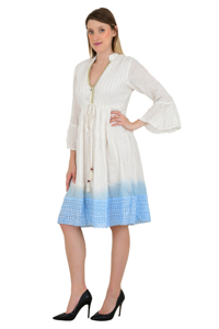 Elegante vestido informal Maxi playa rayón tela oro raya trabajo boda vacaciones fiesta noche Club desgaste mujer ropa camiseta - Product Image 4