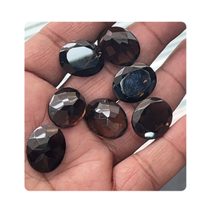 Piedra Preciosa Suelta de Cuarzo Ahumado Natural de Grado AAA, Pulida, Corte Ovalado de 16x20 mm, Piedra Preciosa de Corte Natural para Joyería - Product Image 1