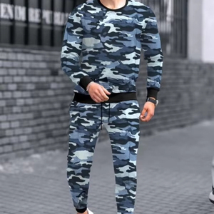 Chándal Reversible de Alta Calidad para Hombre, Talla Grande, Cómodo, Estampado Otoñal, Cortavientos - Product Image 2
