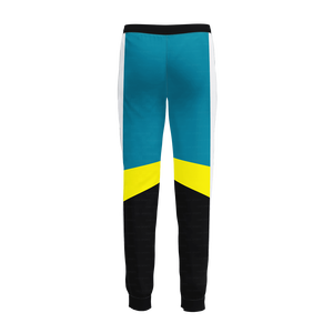 ชุดวอร์มเล่นกีฬาสำหรับผู้ชายเอวกลางกางเกงลำลองสไตล์ซักสีเข้มปักลายผ้าถ่ายเทความร้อน - Product Image 3