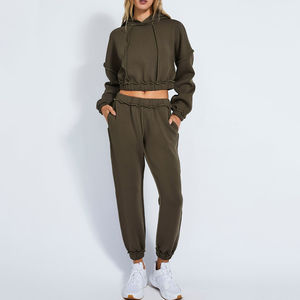 Conjunto de chándal de gimnasio personalizado para mujer chándal de correr ecológico de maternidad para el invierno de moda y envío aéreo - Product Image 1