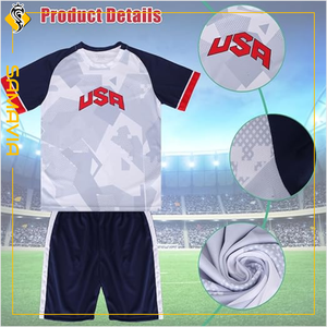 SAMAVIA Camisetas de Fútbol Personalizadas de Alta Calidad para Adultos, 100% Poliéster, Impresión Digital, Nombres de Equipos/Clubes Personalizados - Product Image 3