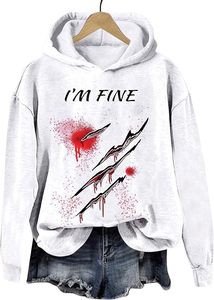 Ventes en gros de sweats à capuche tendance de haute qualité avec imprimé Halloween, style preppy, style hip-hop, design streetwear, sweats à capuche pour hommes - Product Image 4