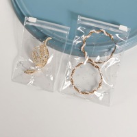 Sacs en plastique PVC prêts à être expédiés, petits sacs d'emballage pour bijoux, sacs à fermeture éclair en PVC, emballage pour boucles d'oreilles, colliers, bijoux, pochette à fermeture éclair
