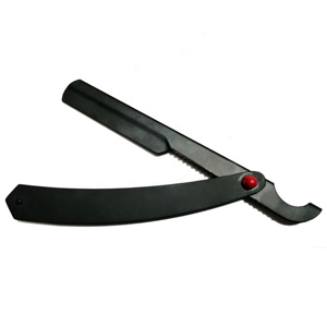 Navaja de Afeitar Profesional Plegable con Hoja de Acero Inoxidable y Mango de Madera, Herramienta de Barbería, Logotipo Personalizado, Proveedor OEM - Product Image 1