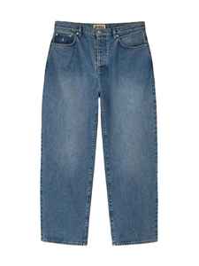 Jeans en denim ample et moderne à taille mi-haute, options personnalisables offrant une grande liberté de mouvement, matière confortable, style décontracté et élégant - Product Image 3