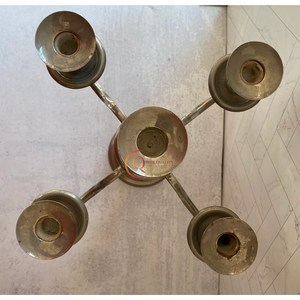 Vintage Design Top Quality Brass Candelabra Tabletop Decorative Metal Candlestick <b>Holder</b> Unique Candle Jar Hotels and Resorts - Product Image 3