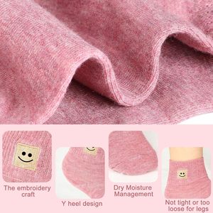 10 paires de chaussettes en coton pour femmes, coupe basse légère avec impression numérique élastique pour le confort - Product Image 5