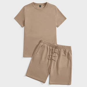 Tenue de sport avec logo personnalisé, ensemble 2 pièces, shorts et t-shirts pour hommes, ensemble deux pièces de sublimation, vêtements d'entraînement et de jogging - Product Image 1