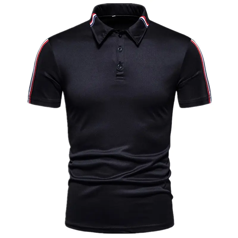 Neueste Design Casual Herren Casual Kurzarm Revers Polo Shirt Golf Casual Kurzarm billige Herren Polo T-Shirt