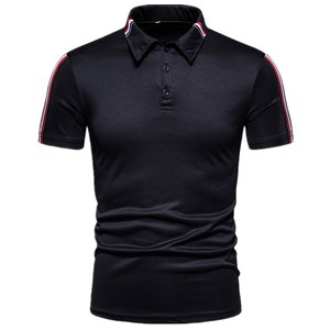 Polo à revers à manches courtes pour hommes, t-shirt de Golf décontracté à manches courtes bon marché - Product Image 1