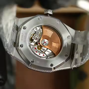 Montre design de luxe VVS Moissanite Diamond Watch pour homme en acier inoxydable blanc et cadeau prix raisonnable - Product Image 4