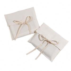 Emballage cadeau personnalisé en coton biologique naturel, motif géométrique, sac anti-poussière pour sac à main, vêtements, t-shirts, logo personnalisé - Product Image 4