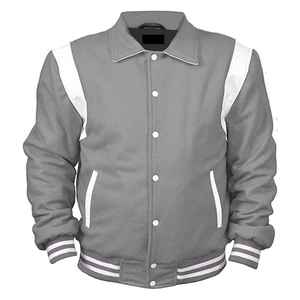 Chaqueta Varsity de Invierno 2025 con Diseño Moderno para Hombre, con Cierre de Cremallera, Relleno de Algodón Transpirable y Piel de Oveja Auténtica - Product Image 5