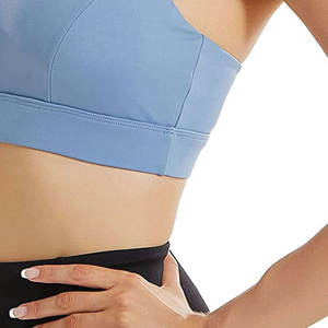 Sujetador deportivo sin costuras de poliéster de alta calidad para mujer, ropa deportiva de yoga con impresión por sublimación personalizada con logotipo en la espalda - Product Image 6