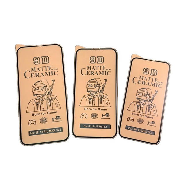 9D 21D 100D Ceramic Anti Shock Flexible Soft Film Nano Glass Matte Screen Protector for IPhone 17 16 15 14 13 12 11 Pro Max