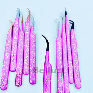 แหนบต่อขนตาเพิ่มวอลลุ่มงคีบสำหรับงานหนักอุปกรณ์แต่งขนตาให้มีความแม่นยำทำจากสเตนเลสสตีลใช้ติดฉลากได้ตามต้องการ2025ในร้านเสริมสวย - Product Image 4