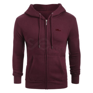 Sweat-shirts à fermeture éclair pour hommes de haute qualité, mélange coton/polyester, couleur unie, séchage rapide, faible MOQ, commande en gros, logo personnalisé, noir - Product Image 1