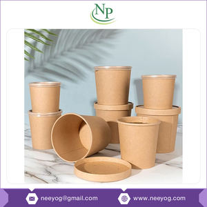 Personalización posible para contenedores o cajas de embalaje de alimentos redondos de papel Kraft de 750ml a precio de mercado mínimo del vendedor indio - Product Image 6