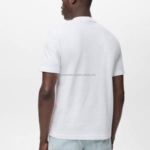 T-shirt pour homme en coton 100% lourd, coupe ajustée, avec impression numérique pour streetwear adulte - Product Image 4