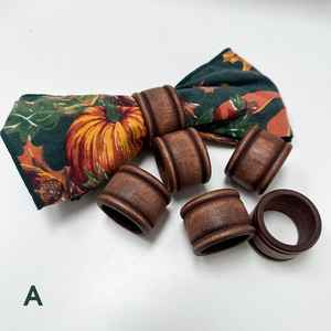 Anneau de serviette en bois avec effet brûlant, article tendance ici - best-seller, nouveauté - Product Image 1