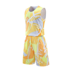 ชุดเครื่องแบบบาสเก็ตบอลแบบใส่กลับด้านได้น้ำหนักเบาระบายอากาศได้ดีเสื้อเจอร์ซีย์ฝึกซ้อมสำหรับเยาวชนพลัสไซส์รวม-สูง - Product Image 2