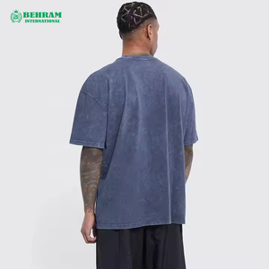 Camisetas de Algodón 100% de la Mejor Calidad, Corte Holgado, Ropa Casual para Hombre, Hombros Caídos, Antiarrugas, Secado Rápido, Ecológicas - Product Image 1