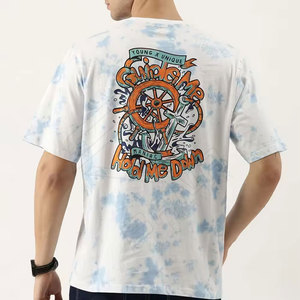 Venta al por mayor 100% algodón cuello redondo Camiseta personalizada de manga corta ropa casual y ropa deportiva transpirable tela de rizo Opción de talla grande - Product Image 3