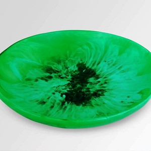 Tazón Grande de Resina Azul con Diseño de Hojas en Espiral, Vajilla Hecha a Mano, Ecológica y Sostenible para Cocina, Comedor, Fiestas, Vajilla Premium - Product Image 6