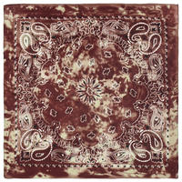 Lot de 4 foulards bandanas carrés en polyester recyclé, imprimé personnalisé Hip Hop, tie-dye dégradé, motif cachemire, doux pour la peau et durables