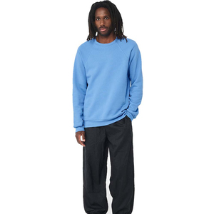 Sudadera de esponja unisex felpa esponja cuello redondo raglán hombres 100% algodón sólido pulóver sudaderas con capucha y sudaderas - Product Image 6