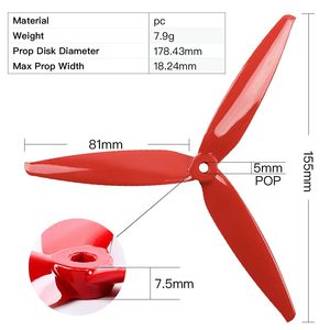 Gemfan 7040 7X4X3 (2cw + 2ccw) <span class=keywords><strong>3</strong></span> Blade 7 inç toptan sıcak satış yüksek kalite yarış Drone pervane RC Drones aksesuarları için - Product Image 5