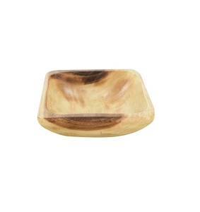 Ensemble de 3 plats de table de forme ronde au design élégant bol de service alimentaire de qualité exclusive bol en bois de taille mini - Product Image 5