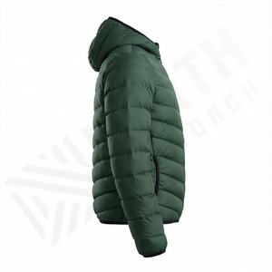 Men's Cropped Puffer Jacket Outdoor Winter Windbreaker Down Alternative <b>Coat</b> Insulated Warm Thermal Outerwear Stylish Snow Gear - Product Image 3