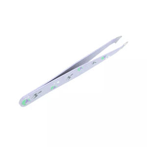 Pinces à épiler pour le façonnage des sourcils en gros, pinces à épiler pour l'extension des sourcils en acier inoxydable recouvert de papier violet, pinces à épiler à pointe incurvée et inclinée - Product Image 6