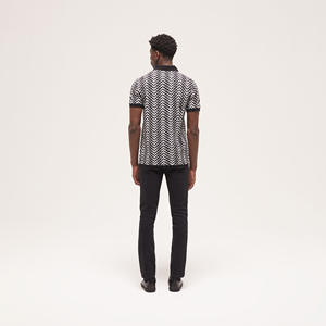 Polos personalizados de alta calidad para hombre, directo de fábrica al por mayor, manga corta, Color liso, estilo informal, estampado sólido oscuro - Product Image 3