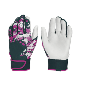 Gants de frappeur de baseball en cuir professionnels personnalisés OEM jonquilles MA-1455 offrant la meilleure qualité Logo personnalisé fermeture à crochet et boucle - Product Image 1