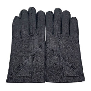 Guantes de conducción de cuero transpirables cómodos con logotipo personalizable con función de pantalla táctil de alta calidad para uso en invierno al aire libre - Product Image 6