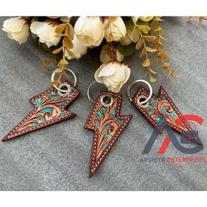Hand Carved Tooled Leather <b>Key</b> <b>Chains</b> Cute Exotic Shape Leather <b>Key</b> Rings Tooled Leather Accessories Cute <b>Key</b> <b>Chains</b> for Unisex - Product Image 1
