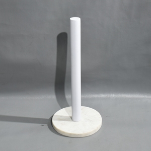 Classic Design Natural Stone Marble Paper Tissue <b>Towel</b> Holder with Iron <b>Stand</b> for Parties and Beverages - Product Image 3