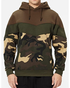 Nouvelle Arrivée Sweat-shirt Personnalisé à Capuche, Patchwork Camouflage, Manches Longues, Blocs de Couleurs, Chaud Hiver, 100% Coton Polaire Uni - Product Image 3