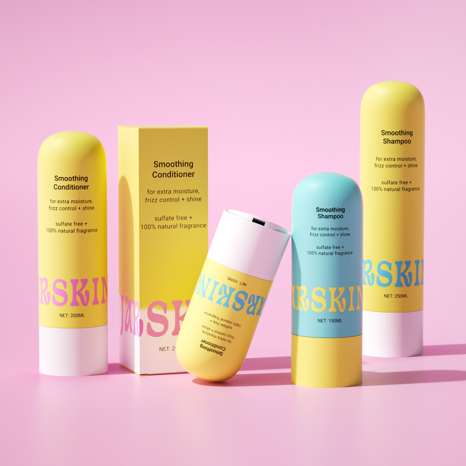 minimal aesthetic bottle plastic for cosmetic