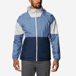 Chaqueta Cortavientos Personalizada de Alta Calidad, Diseño Nuevo 2026, de Lona, Nailon y Poliéster con Capucha para Hombre, con Parche de Logotipo en la Parte Delantera - Product Image 1