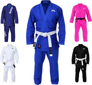 BJJ Jiu Jitsu Gi hombres niños brasileño Jujitsu adultos jóvenes uniformes MMA artes marciales algodón azul negro blanco rosa OEM disponible - Product Image 2