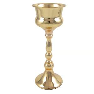 แจกันดอกไม้สีเงินเงาสไตล์วินเทจ & โบราณแจกันโลหะอลูมิเนียมขัดเงาสำหรับร้านอาหารและโรงแรมในราคาไม่แพง - Product Image 4